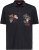Adamo DURBAN Regular fit Polo Shirt Black - Polo majice - Moške Polo Majice za Močnejše Postave