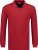 Adamo Peter Comfort fit Long sleeve Polo Red - Polo majice - Moške Polo Majice za Močnejše Postave