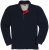 Adamo Peter Comfort fit Long sleeve Polo Navy - Polo majice - Moške Polo Majice za Močnejše Postave