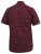 D555 DUNSTABLE S/S Micro AO Print Shirt Burgundy - Srajce - Moške srajce za Močnejše Postave