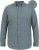 D555 RADCLIFFE Cross Hatch Soft Touch Slub Long Sleeve Shirt With Chest Patch Pocket Charcoal - Srajce - Moške srajce za Močnejše Postave