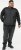 D555 MARSDEN Hybrid Knitted Jacket With Bonded Fleece Lining Black - Jakne - Moške bunde za Močnejše Postave