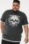 D555 DARREN Skull Printed T-Shirt With Double Layer On Hem & Cuff Black Reno - Kratke Majice - Moške kratke majice za močnejše postave