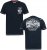 D555 GRAHAM YOSEMITE Chest And Back Printed Crew Neck T-Shirt Navy - Kratke Majice - Moške kratke majice za močnejše postave
