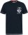 D555 GRAHAM YOSEMITE Chest And Back Printed Crew Neck T-Shirt Navy - Kratke Majice - Moške kratke majice za močnejše postave