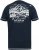 D555 GRAHAM YOSEMITE Chest And Back Printed Crew Neck T-Shirt Navy - Kratke Majice - Moške kratke majice za močnejše postave