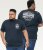 D555 GRAHAM YOSEMITE Chest And Back Printed Crew Neck T-Shirt Navy - Kratke Majice - Moške kratke majice za močnejše postave