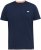 D555 SANDFORD Double Layer On Neck Ribs And Hem Waffle Textured T-Shirt Navy - Kratke Majice - Moške kratke majice za močnejše postave
