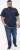 D555 SANDFORD Double Layer On Neck Ribs And Hem Waffle Textured T-Shirt Navy - Kratke Majice - Moške kratke majice za močnejše postave