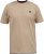 D555 SANDFORD Double Layer On Neck Ribs And Hem Waffle Textured T-Shirt Beige - Kratke Majice - Moške kratke majice za močnejše postave