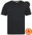 D555 Motherwell Thermal Short Sleeve T-Shirt Black - Spodnje perilo & kopalne hlače - Moško Spodnje Perilo za močnejše postave