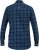 D555 SONNY Navy Check Long Sleeve Shirt With Chest Patch Pocket & Button Down Collar Navy Check - Srajce - Moške srajce za Močnejše Postave