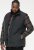 D555 FELIPE Zip Through Padded Gilet With Contrast Colour Lining And Rubber Badge Black - Jakne - Moške bunde za Močnejše Postave