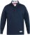 D555 SWANN Quarter Neck Sweatshirt With Quilted Top Panel Navy - Puloverji & jopice - Moški Puloverji & Jopice za Močnejše Postave