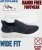 D555 Blyth 2 Kingsize Hands Free Shoes With Knitted Top Navy - Moški čevlji 40-52 - 