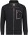 Adamo Manuel Sweatshirt with Zipper Black - Puloverji & jopice - Moški Puloverji & Jopice za Močnejše Postave