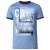 D555 Howie Fine Stripe T-shirt Blue - Kratke Majice - Moške kratke majice za močnejše postave