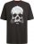 D555 Hucknall Skull Monochrome Printed Crew Neck T-shirt Washed Black - Kratke Majice - Moške kratke majice za močnejše postave