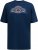 D555 Cheltenham Record With Reflection Printed T-shirt French Navy - Kratke Majice - Moške kratke majice za močnejše postave