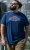D555 Cheltenham Record With Reflection Printed T-shirt French Navy - Kratke Majice - Moške kratke majice za močnejše postave