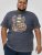 D555 Stockport Multi Coloured Guitar Printed T-Shirt Denim - Kratke Majice - Moške kratke majice za močnejše postave