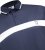 D555 Hinckley Stretch Polo With Contrast Tipping Collar Navy - Polo majice - Moške Polo Majice za Močnejše Postave