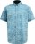 D555 Torquay AOP Short Sleeve Button Down Collar Shirt Blue Wave - Srajce - Moške srajce za Močnejše Postave