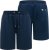 D555 Spalding Elasticated Waist Interlock Shorts Navy - Trenirke & kratke trenirke - Moške Trenirke za Močnejše Postave