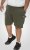 D555 Wigan 1 Elasticated Waist Fleece Cargo Shorts Khaki - Trenirke & kratke trenirke - Moške Trenirke za Močnejše Postave