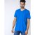 D555 Signature V-neck T-shirt Blue - Kratke Majice - Moške kratke majice za močnejše postave