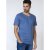 D555 Signature V-neck T-shirt Teal - Kratke Majice - Moške kratke majice za močnejše postave