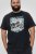 D555 Knowle Detroit Motor Bike Printed Crew Neck T-Shirt Navy - Kratke Majice - Moške kratke majice za močnejše postave