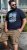 D555 Knowle Detroit Motor Bike Printed Crew Neck T-Shirt Navy - Kratke Majice - Moške kratke majice za močnejše postave