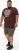 D555 Loughborough Official Gas Monkey Crew Neck T-Shirt Burgundy Black Twist - Kratke Majice - Moške kratke majice za močnejše postave