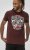 D555 Loughborough Official Gas Monkey Crew Neck T-Shirt Burgundy Black Twist - Kratke Majice - Moške kratke majice za močnejše postave