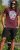 D555 Loughborough Official Gas Monkey Crew Neck T-Shirt Burgundy Black Twist - Kratke Majice - Moške kratke majice za močnejše postave