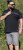 D555 Stafford Cut And Sew Embroidery Stripe Short Sleeve Polo Black - Polo majice - Moške Polo Majice za Močnejše Postave