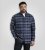 D555 Shrewsbury Long Sleeve with Chest Pocket Blue/Navy Check - Srajce - Moške srajce za Močnejše Postave