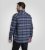 D555 Shrewsbury Long Sleeve with Chest Pocket Blue/Navy Check - Srajce - Moške srajce za Močnejše Postave