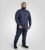 D555 Middlesbrough Long Sleeve AOP Micro Blue Shirt Navy TALL SIZE - Srajce - Moške srajce za Močnejše Postave