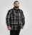 D555 Falkirk Long Sleeve Heavy Shacket Overshirt Black/Grey TALL SIZES - Srajce - Moške srajce za Močnejše Postave