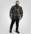 D555 Falkirk Long Sleeve Heavy Shacket Overshirt Black/Grey TALL SIZES - Srajce - Moške srajce za Močnejše Postave