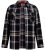 D555 Falkirk Long Sleeve Heavy Shacket Overshirt Black/Grey TALL SIZES - Srajce - Moške srajce za Močnejše Postave