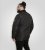 D555 Harborough Quilted Jacket with Corduroy Collar Black - Jakne - Moške bunde za Močnejše Postave