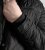 D555 Harborough Quilted Jacket with Corduroy Collar Black - Jakne - Moške bunde za Močnejše Postave