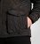 D555 Harborough Quilted Jacket with Corduroy Collar Black - Jakne - Moške bunde za Močnejše Postave