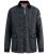 D555 Harborough Quilted Jacket with Corduroy Collar Black - Jakne - Moške bunde za Močnejše Postave
