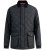 D555 Harborough Quilted Jacket with Corduroy Collar Black - Jakne - Moške bunde za Močnejše Postave