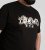 D555 Ginza Tokyo with Dragon Crew Neck T-shirt Black - Kratke Majice - Moške kratke majice za močnejše postave