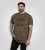 D555 Stockton Gorilla Playing Drums Crew Neck T-Shirt Khaki - Kratke Majice - Moške kratke majice za močnejše postave
